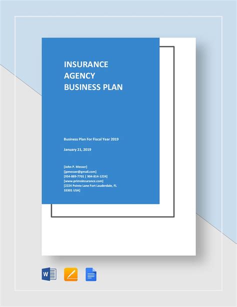 Personal Insurance Agent Business Plan
